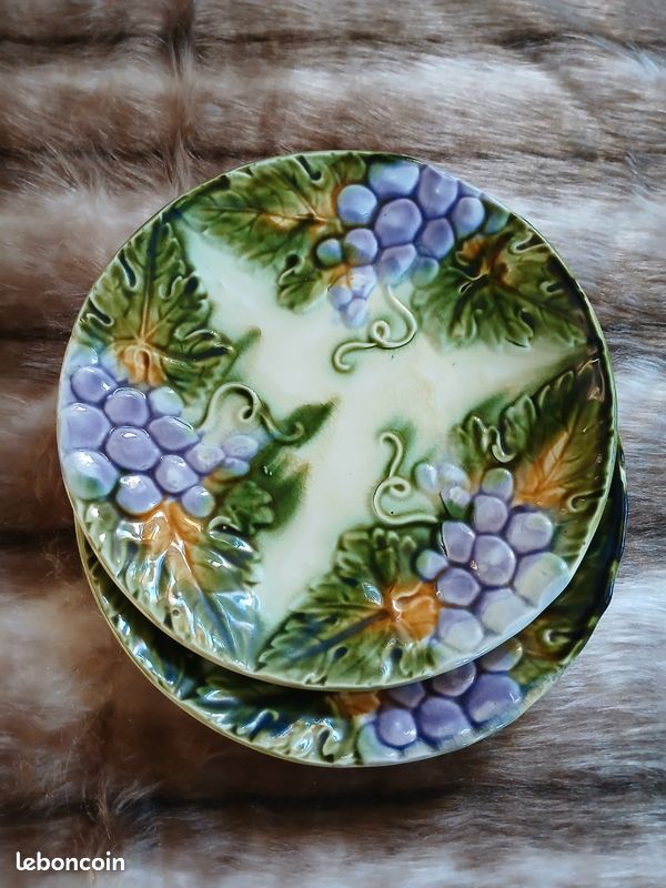 SUITE 6 ASSIETTES Plates HAUTIN BOULENGER & Cie CHOISY LE ROI modele