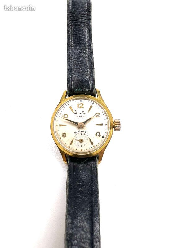 Montre Vintage Berlac - Cadran 35 Mm (hors Couronne) - Fonctionne - Occasion Très Bon état - Pour Homme