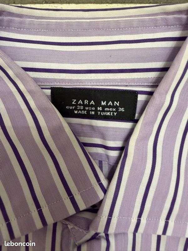 Chemise Zara violet M 38 (image 6)