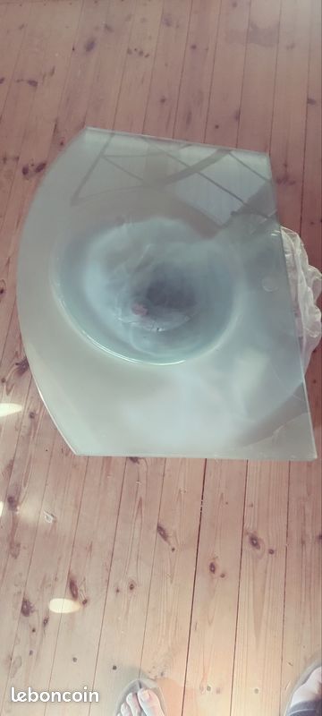 Vend lavabo verre givré (image 1)