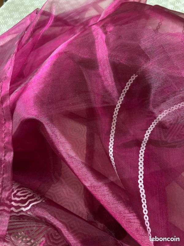 Surnappe voile de table organza ISABEL DERROISNÉ (image 2)