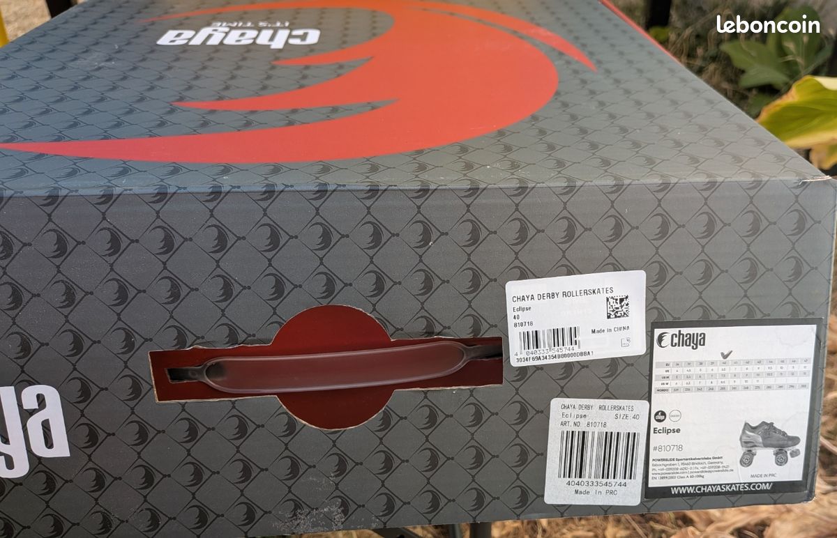 🛼 Rentrée Derby -) vends patins de Roller Derby Chaya Eclipse taille 40 d'avril 2026 🛼 (image 3)
