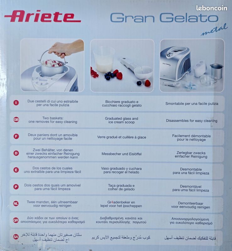 Turbine à glace Nemox - Sorbetière autonome 1,7 litres