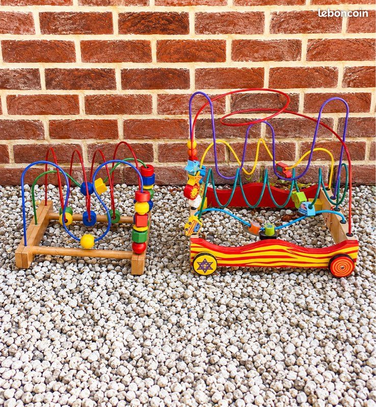 Lot de 2 jeux de motricité en bois IKEA (image 1)