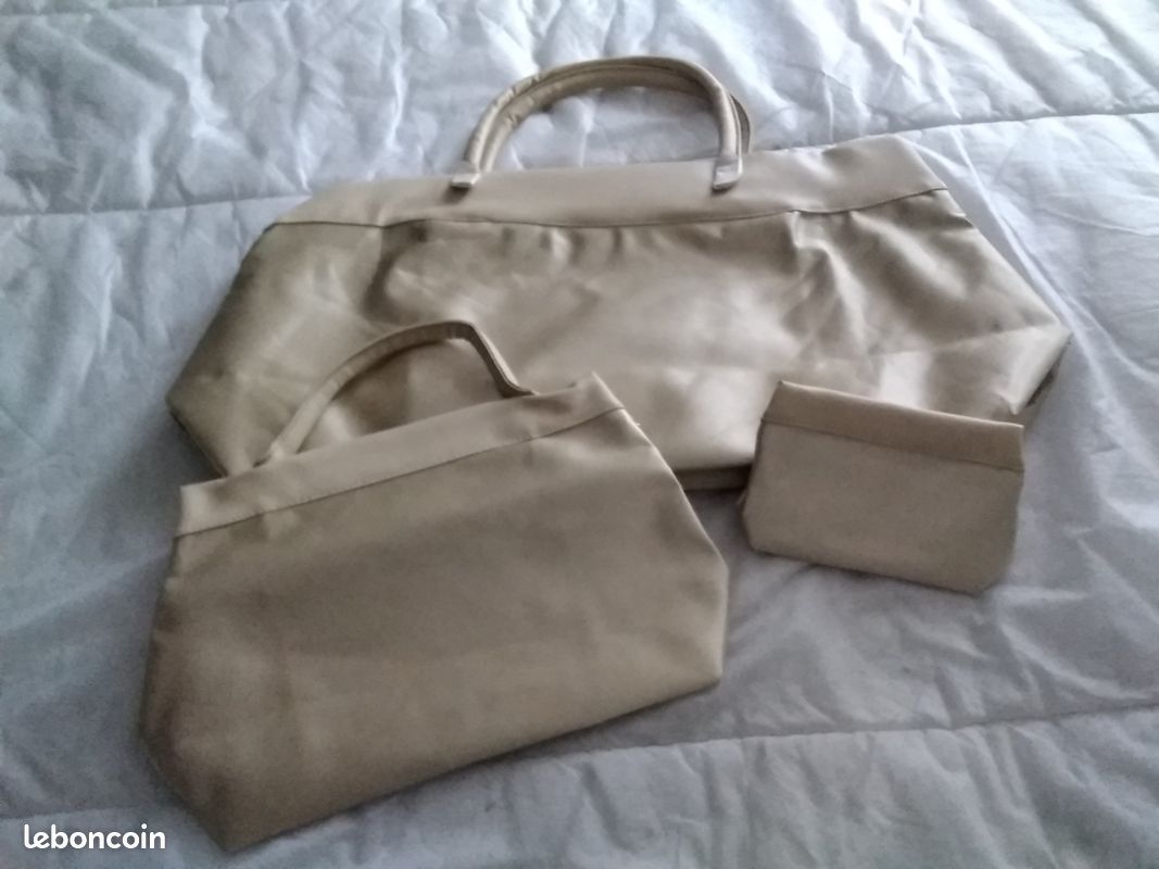 Grand sac à main+petit sac+une pochette (image 1)