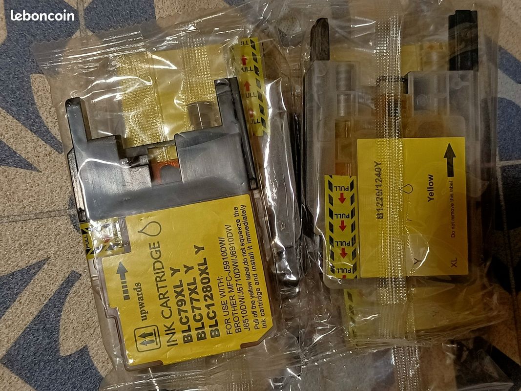 4 Cartouches D’encre Jaune XL Pour Brother MFC-J6510DW & J6710DW - Compatibles - 12 Ml