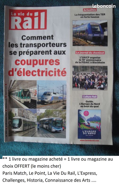 La Vie du Rail coupures électricité Décembre 2022 (image 1)