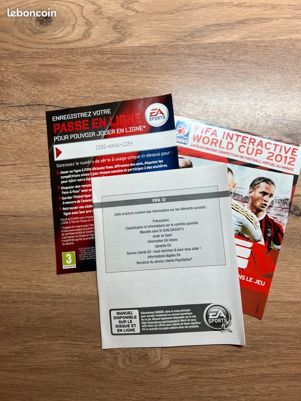 Jeu FIFA 12 Version Française (VF) Pour PS3 - Complet Avec Boîtier, Occasion Bon état