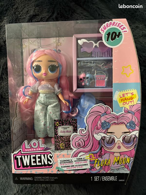 LOL Surprise Tweens Poupée Mannequin Flora Moon - Plus De 10 Surprises, Style Étoilé Et Skateboard - Pour Enfants Dès 4 Ans
