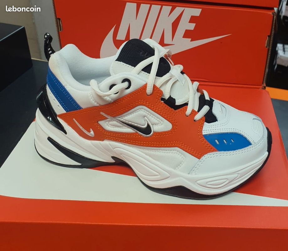 Chaussures Nike M2k M2k Tekno Femme Orange Et Bleu Nike M2K Tekno