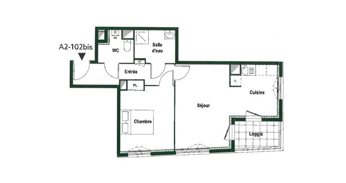 Appartement a louer gonesse - 2 pièce(s) - 48 m2 - Surfyn