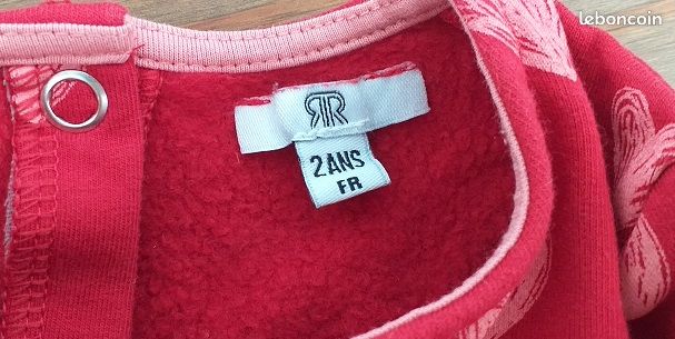 2 Ans Robe jersey épais molletonné Neuve (image 5)