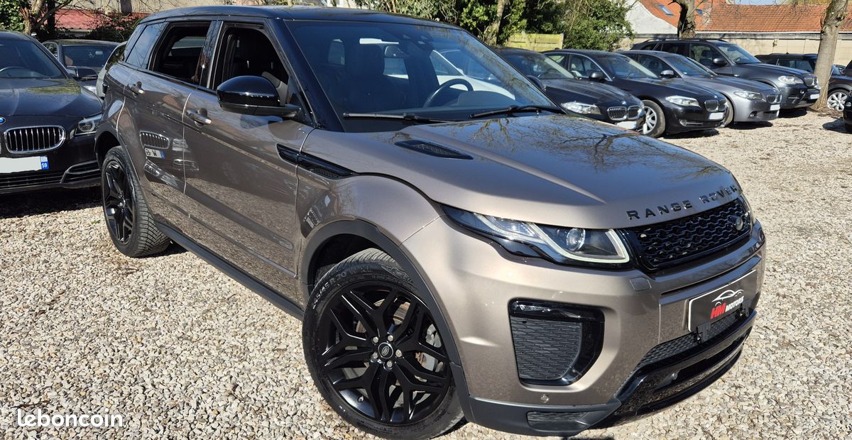 Tres belle range rover evoque hse PHASE 2 dynamic mark iv 2.0 td4 150 ch boite automatique 2017 112 000 km toit panoramique gps cuir xenon camera 1er propriétaire carnet complet land rover 19 990 (image 1)