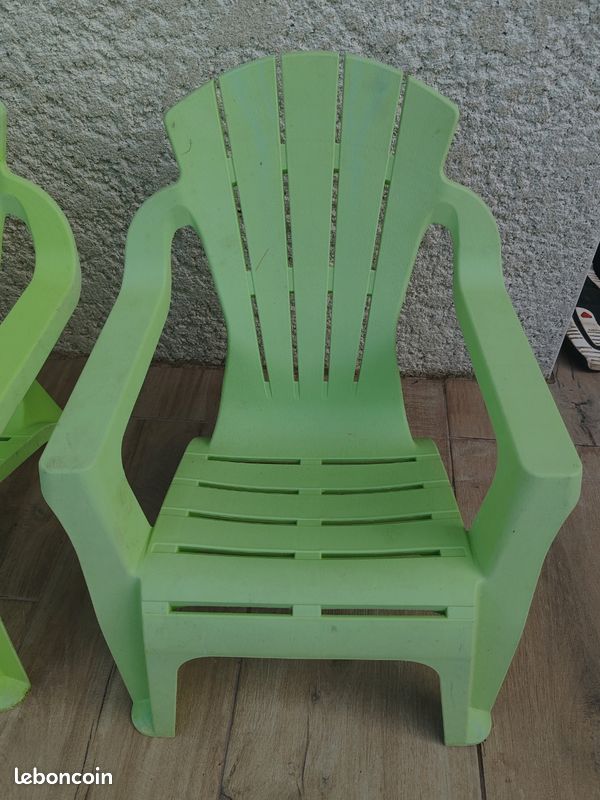 Lot de 4 petites chaises de jardin (image 2)