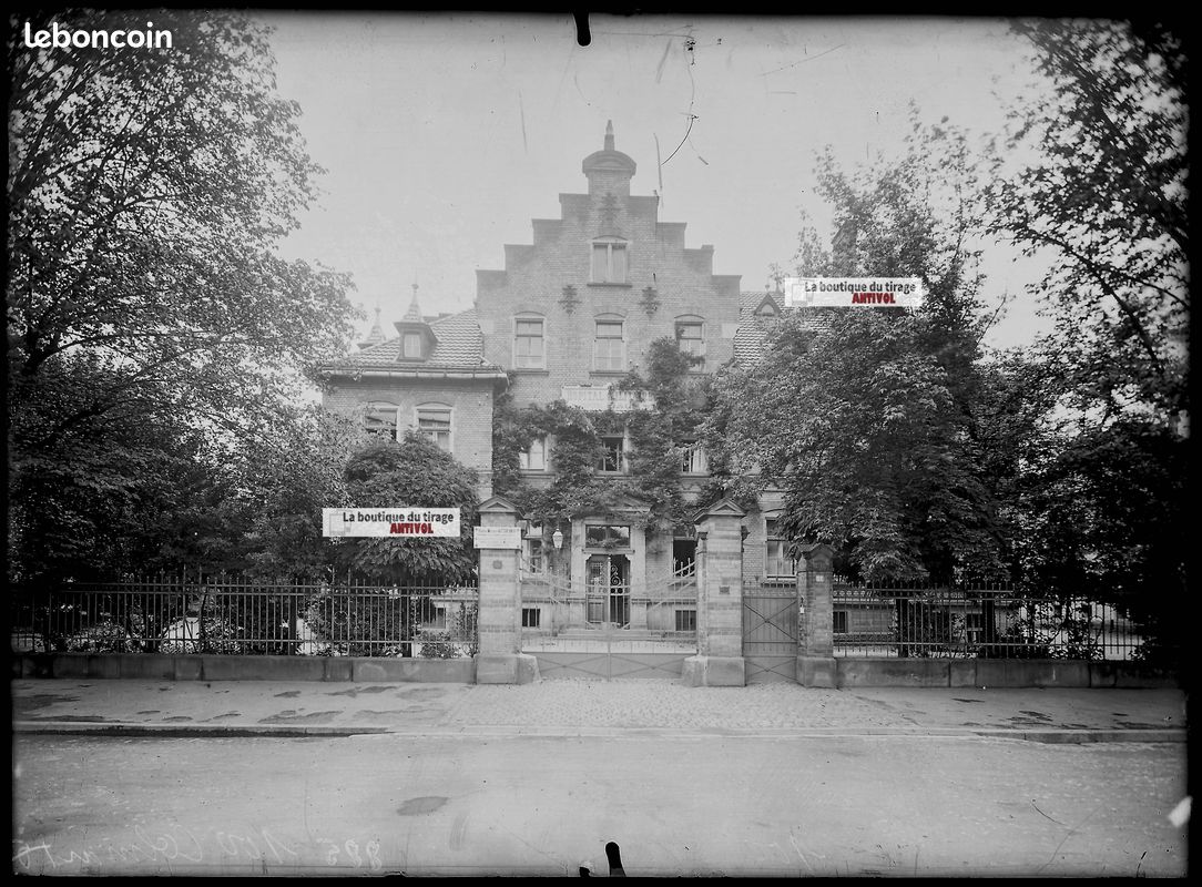Plaque De Verre Photo Ancienne (négatif) Vichy 13x18 Cm - Période 1900-1939 - Occasion