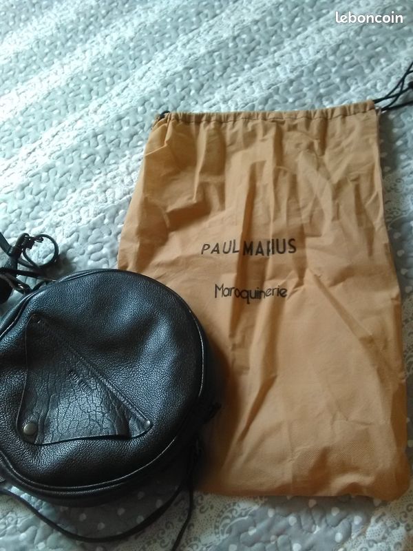 L écrin Sac Rond En Cuir Femme Boucle D'oreille Ethnique Grand