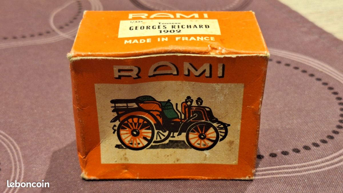 Rami JMK – Georges Richard Tonneau 1902 – Échelle 1/43 – Boîte Tamponnée Complète