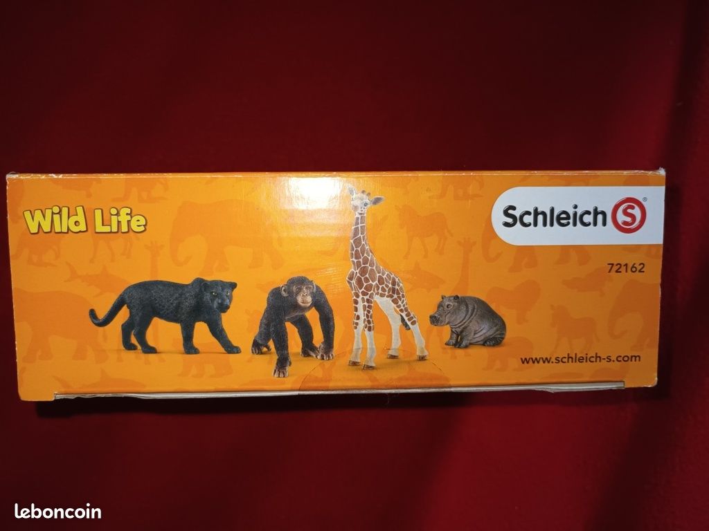 Coffret Schleich Maman Louve & 3 Louveteaux – Figurines Sauvages Réalistes | Jouet Éducatif 3 Ans+ | Collection Wild Life