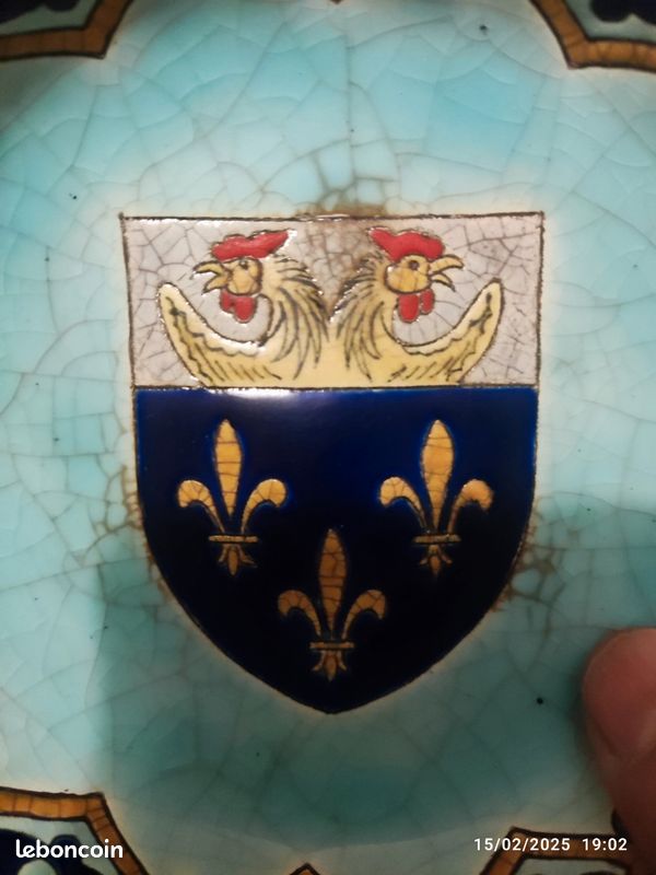 Cendrier en émaux de longwy congrès des troupeurs 1968 Versailles (image 2)