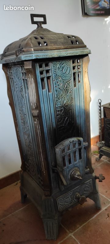 Poêle ancien bois charbon (image 1)