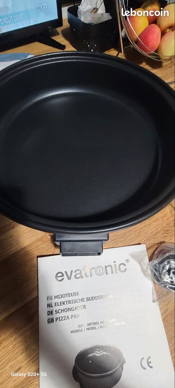 Mijoteuse / Poêle à pizza électrique Evatronic 1500W (Neuve) (image 2)
