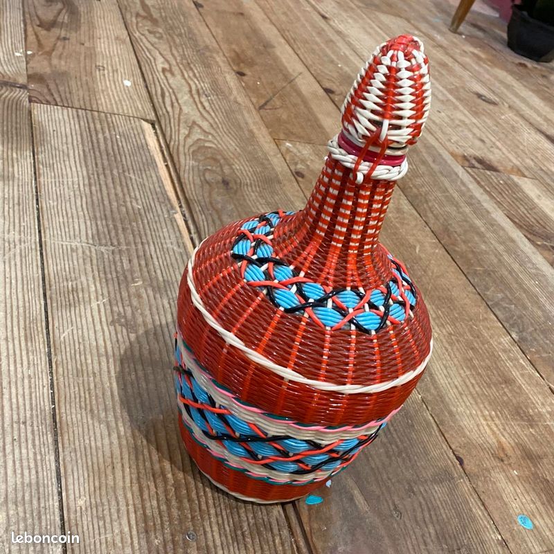 Bouteille scoubidou vintage (image 2)