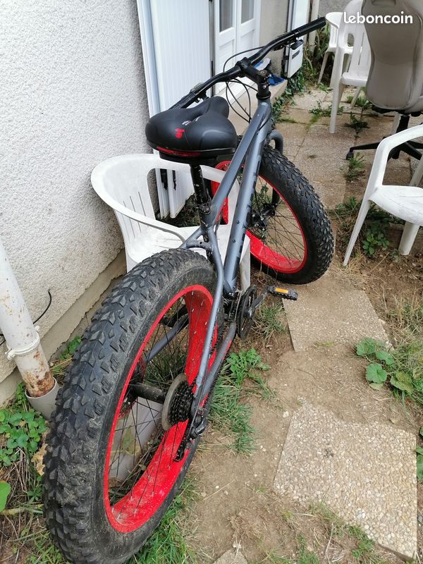 Echange vélo grosse roues fat bike Shimano contre vélo électrique