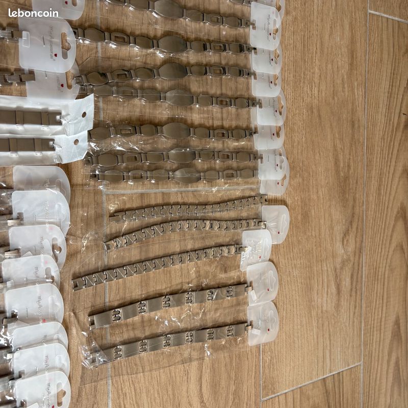 Lot de 84 bracelets acier homme neuf (image 10)