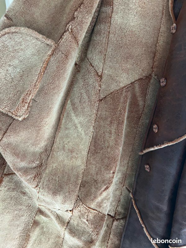 Manteau cuir et fourrure (image 5)
