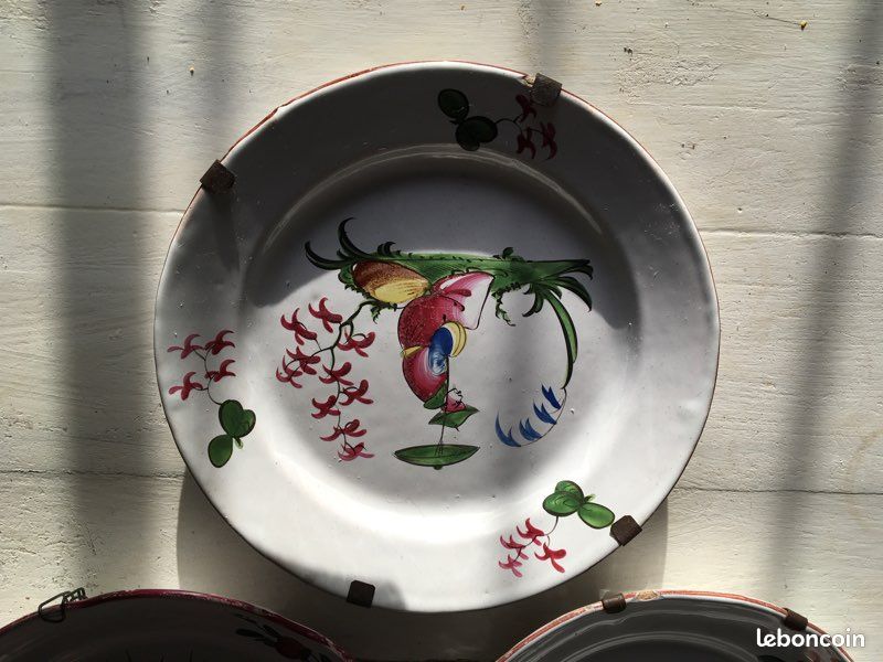 5 Assiettes Luneville décor chinois en faïence (image 3)