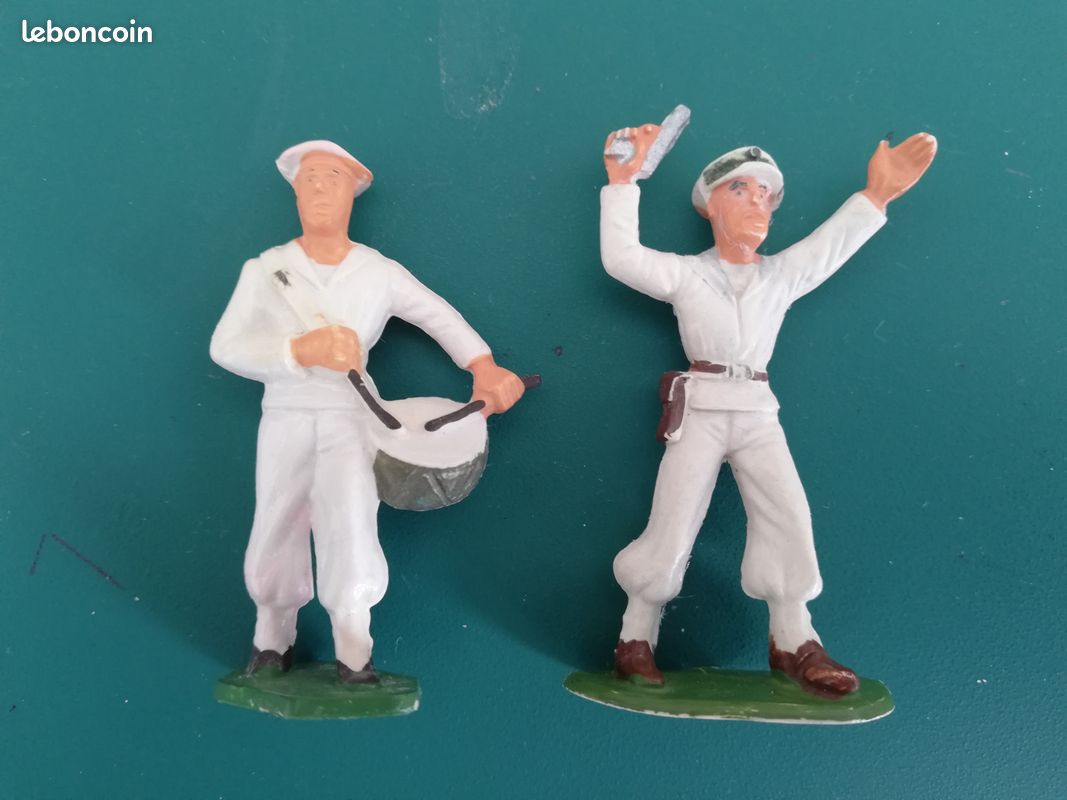 Lot De 27 Marins Starlux – Série Luxe 1964 – Soldats De Collection 1/32 (60mm) – France