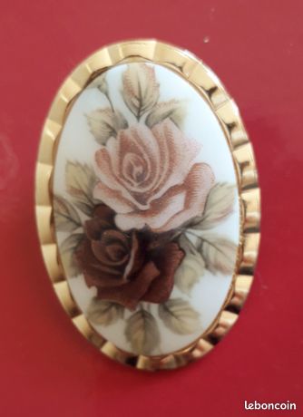 Broche Ou Pince à Foulard Art Déco Avec Cristaux - Bijou Vintage élégant Très Bon état