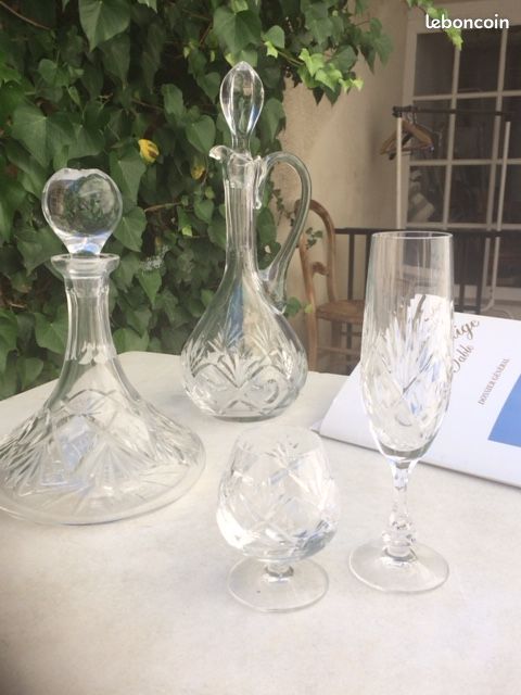 Service Verres et Carafes Cristal Art et Prestige de la table fait main artisanal 24% (image 2)