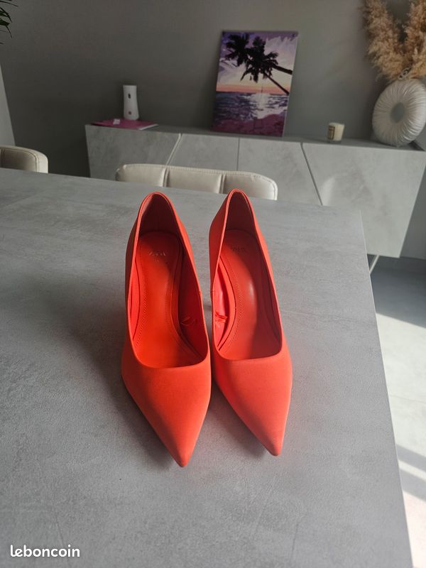 Escarpin corail Chaussures