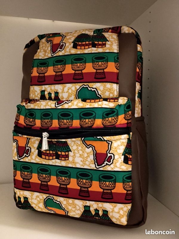 Sac à dos design pagne africain Accessoires Bagagerie