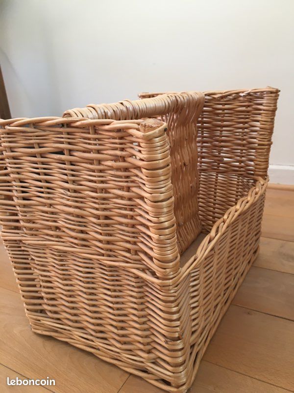 Joli porte revues en bois tressé (image 3)