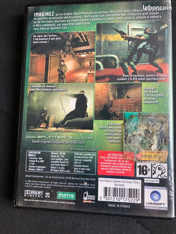 Jeu PC Splinter Cell (image 2)