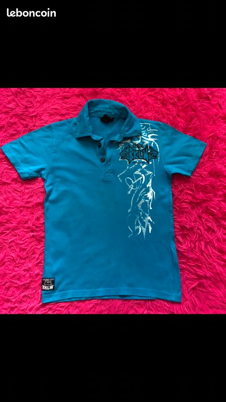 Polo bleu enfant (image 1)