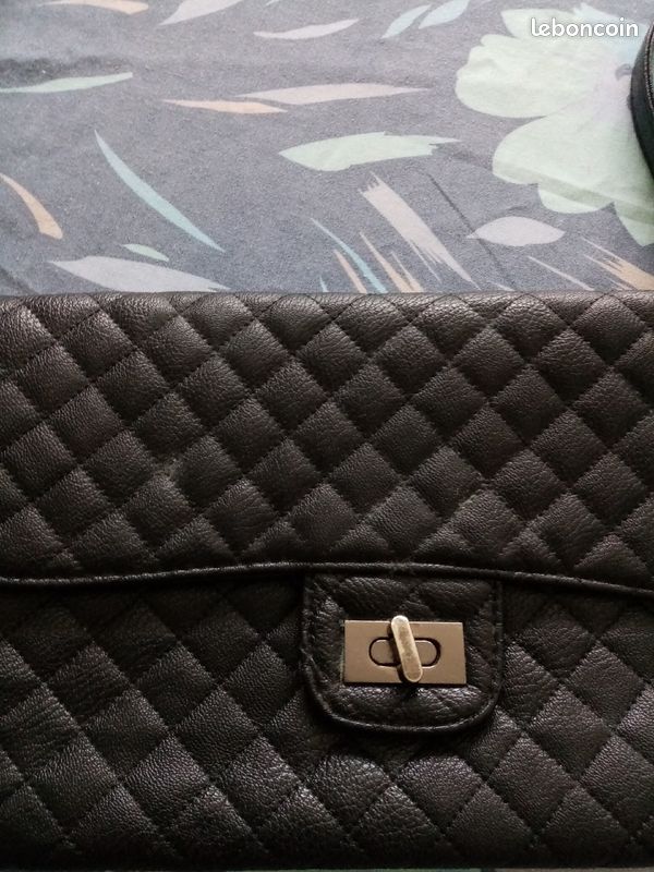 Sac à main cuir femme, noir, Marque Lola Paris Accessoires