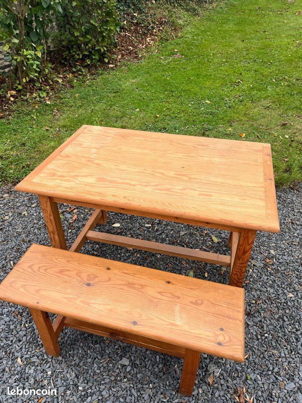 Table pin et banc (image 4)