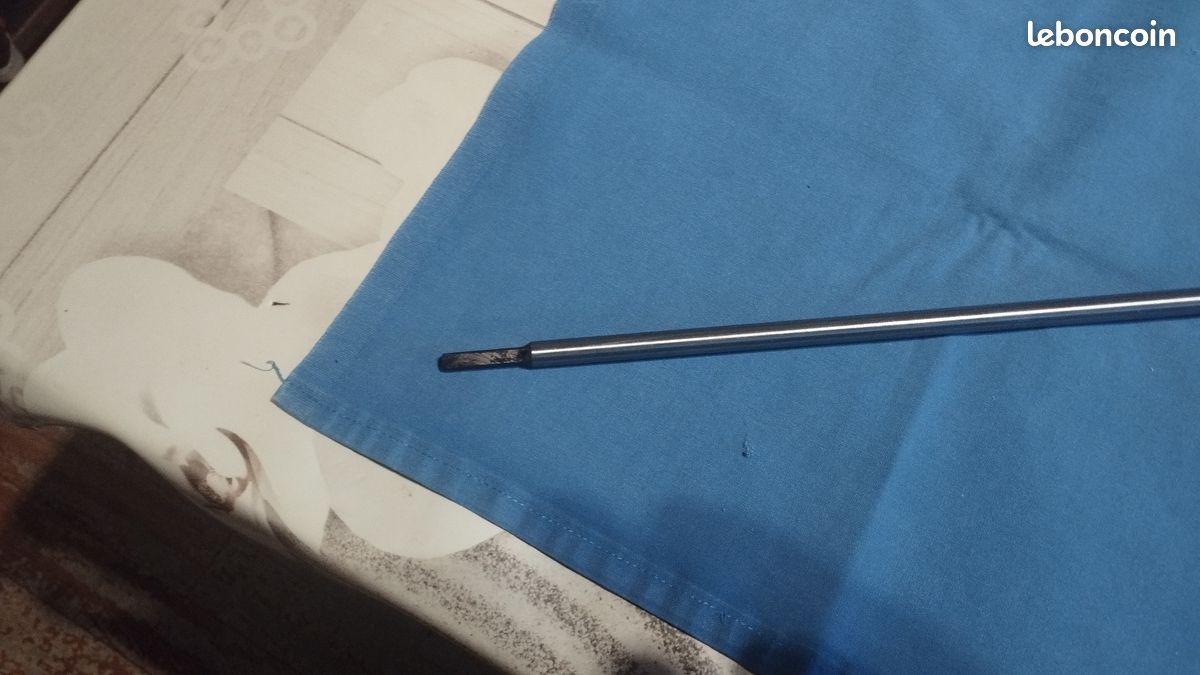 Axe tige transmission 0.76 cm acier trempé , diamètre tige 8 mm ,9 cannelure et carré 5 mmpour débroussailleuse multi-outil SCHEPPACH ou autres (image 9)