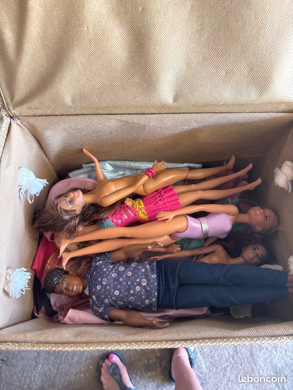 Lot 10 barbie+quelque vêtements (image 1)
