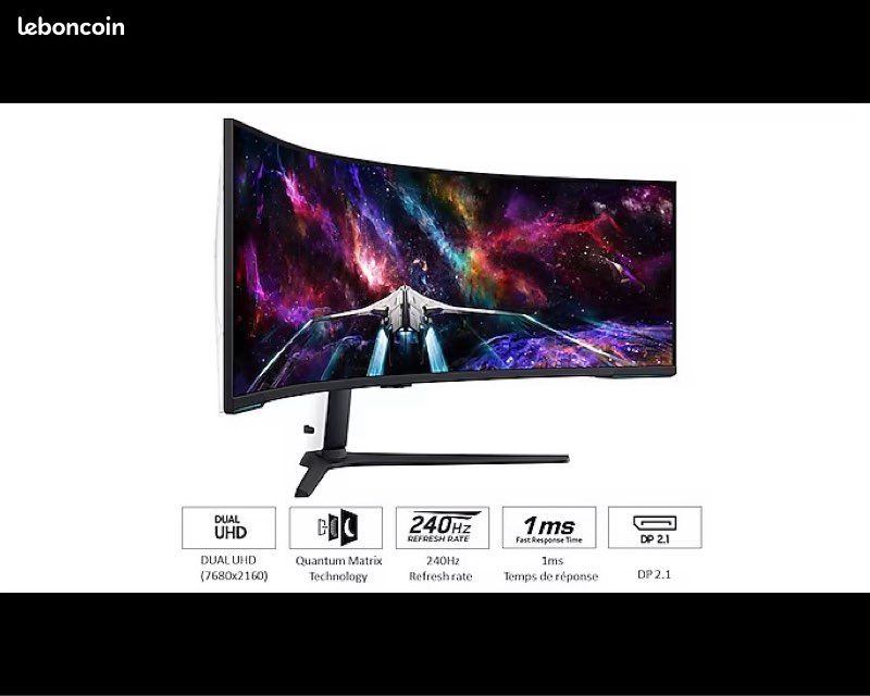 Écran PC Gaming 57" Odyssey Neo G9 G95NC DUHD 240Hz (image 4)