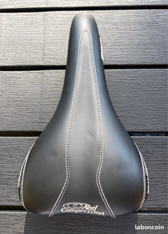 Selle De Route Selle SMP BASSANO – Cuir Noir, 340g, 148x270 Mm (occasion, Pour Campagnolo)