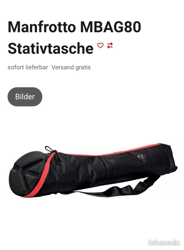 MANFROTTO MBAG80PN Sac rembourré pour trépied 80 cm