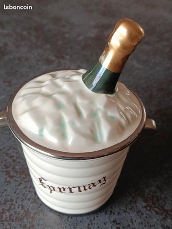 Seau à Champagne Ancien Epernay Montaudon Fils - Années 1930 - Métal Argenté - Art Déco