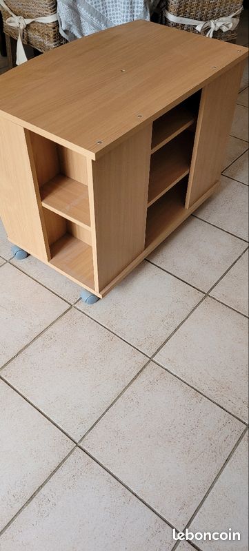 Petit Meuble tv couleur Chêne clair (image 3)