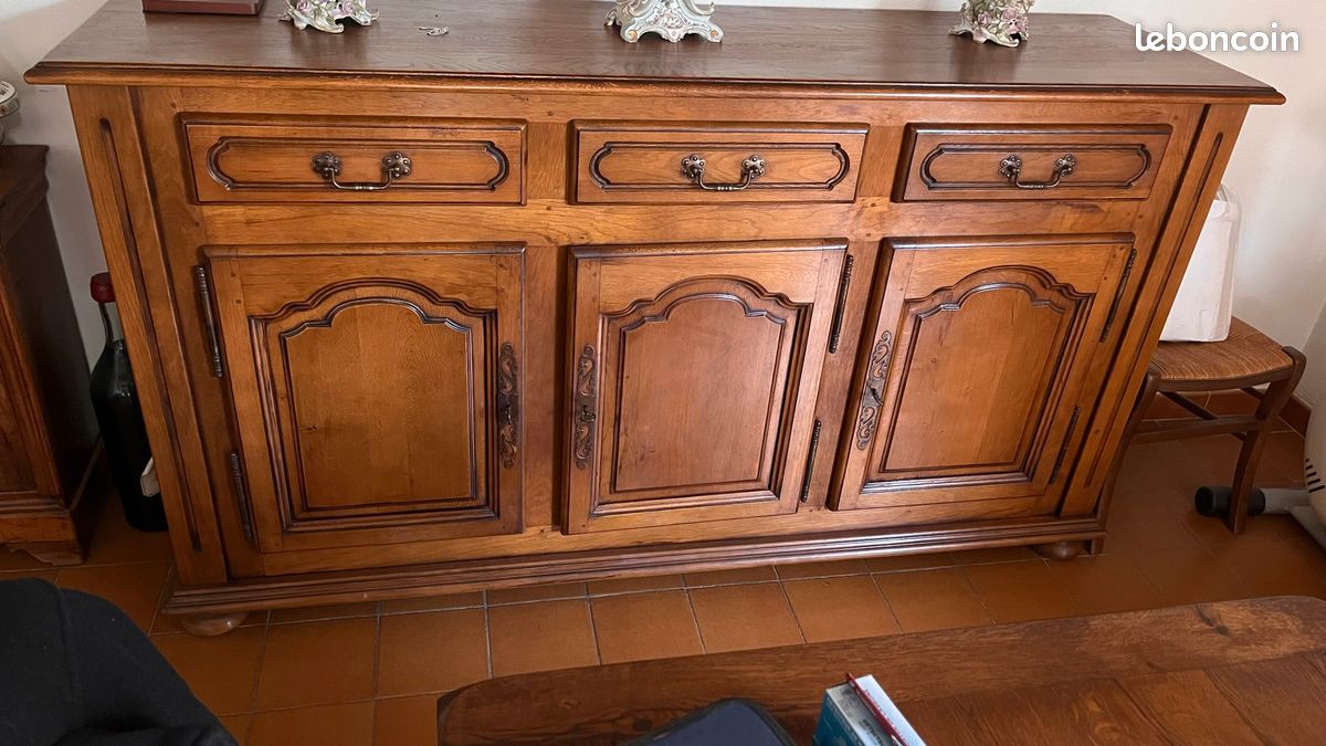 Buffet enfilade chêne massif (image 2)