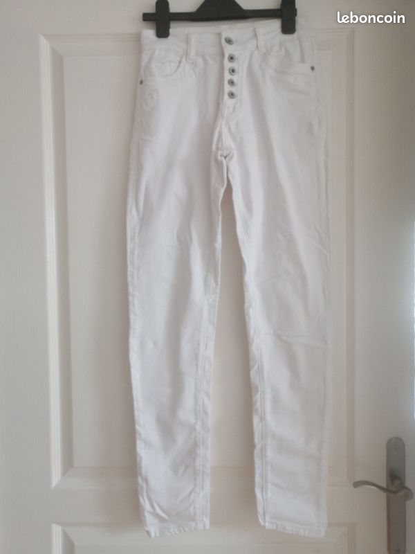 Jean's blanc xs (image 3)