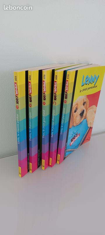 Lot de 5 livres enfant série "100% animaux" lecteurs débutants (image 2)